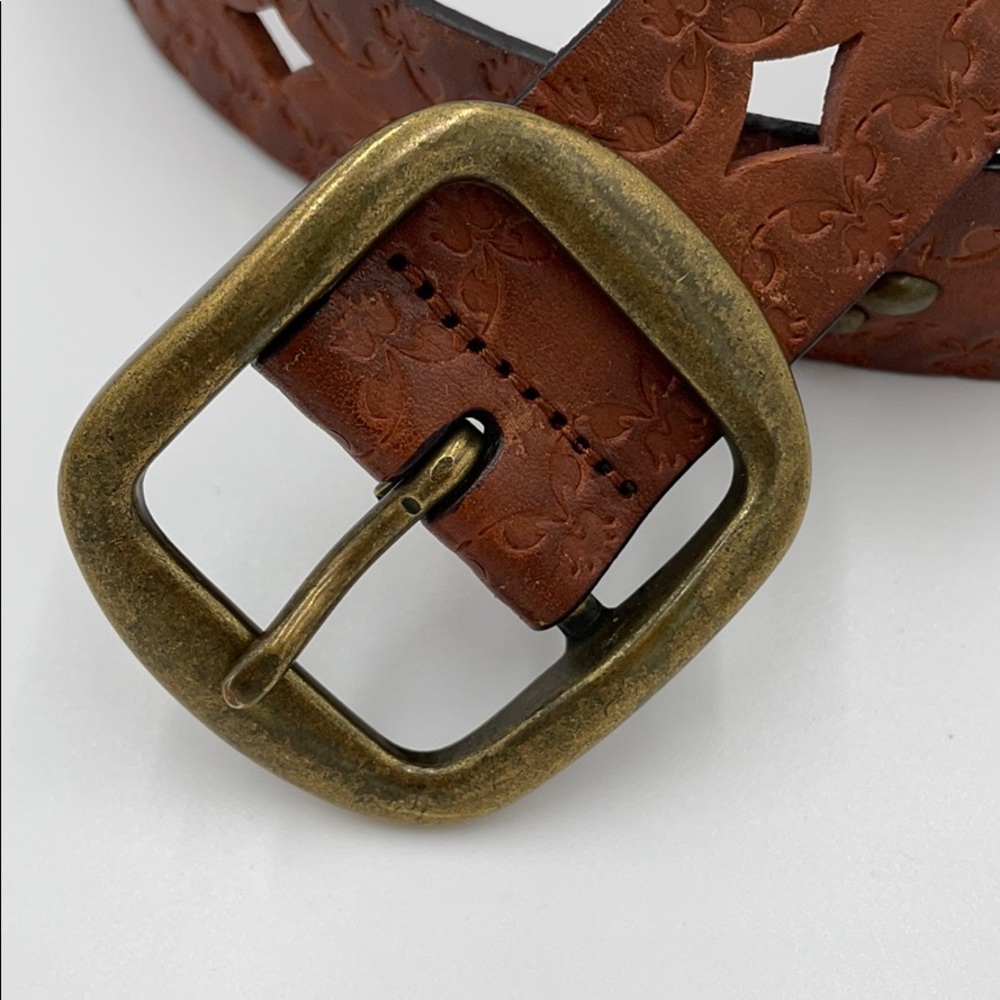 Fossil Brown Leather Belt - image 2